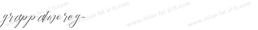grappatwo reg字体转换